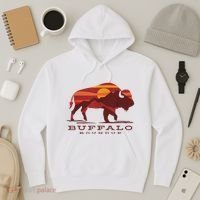 Buffalo Roundup Custer State Park South Dakota Sunset Hoodie thumb 3