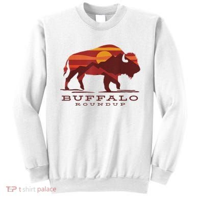 Buffalo Roundup Custer State Park South Dakota Sunset Sweatshirt