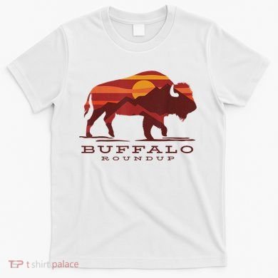 Buffalo Roundup Custer State Park South Dakota Sunset T-Shirt