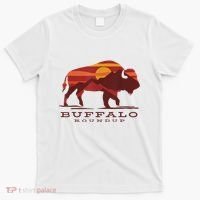 Buffalo Roundup Custer State Park South Dakota Sunset T-Shirt thumb 0