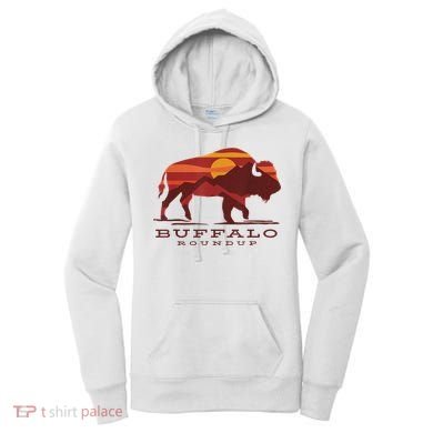 Buffalo Roundup Custer State Park South Dakota Sunset Women's Hoodie