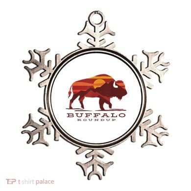 Buffalo Roundup Custer State Park South Dakota Sunset Ornament