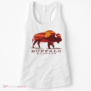 Buffalo Roundup Custer State Park South Dakota Sunset Women's Tank Top