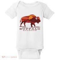 Buffalo Roundup Custer State Park South Dakota Sunset Baby Bodysuit thumb 0