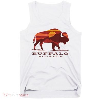 Buffalo Roundup Custer State Park South Dakota Sunset Tank Top
