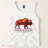 Buffalo Roundup Custer State Park South Dakota Sunset Tank Top thumb 2