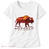 Buffalo Roundup Custer State Park South Dakota Sunset Women's T-Shirt thumb 0