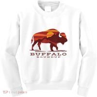Buffalo Roundup Custer State Park South Dakota Sunset Kids Sweatshirt thumb 0