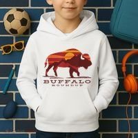 Buffalo Roundup Custer State Park South Dakota Sunset Kids Hoodie thumb 2