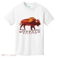 Buffalo Roundup Custer State Park South Dakota Sunset Kids T-Shirt thumb 0
