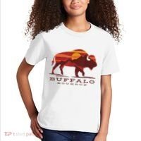 Buffalo Roundup Custer State Park South Dakota Sunset Kids T-Shirt thumb 2