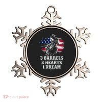 Barrel Racing Cool Gift 3 Barrels 2 Hearts 1 Dream Cool Gift Riding Funny Gift Ornament thumb 0