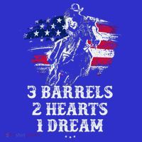 Barrel Racing Cool Gift 3 Barrels 2 Hearts 1 Dream Cool Gift Riding Funny Gift Mousepad thumb 1