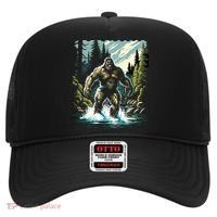 Bigfoot River Crossing in National Forest Sasquatch Cryptid Hat thumb 0
