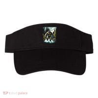 Bigfoot River Crossing in National Forest Sasquatch Cryptid Visor thumb 0