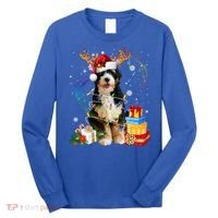 Bernedoodle Reindeer Christmas Lights Funny Dog Xmas Gift Cool Gift Long Sleeve Shirt thumb 0