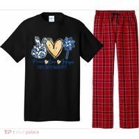 Blue rainbow child abuse prevention awareness month 247365 Pajama Set thumb 0