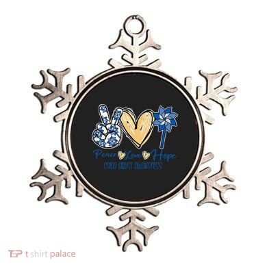Blue rainbow child abuse prevention awareness month 247365 Ornament