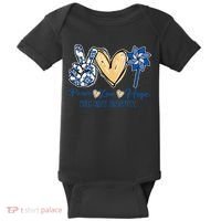 Blue rainbow child abuse prevention awareness month 247365 Baby Bodysuit thumb 0