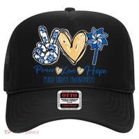 Blue rainbow child abuse prevention awareness month 247365 Hat thumb 0