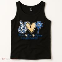 Blue rainbow child abuse prevention awareness month 247365 Tank Top thumb 2