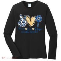 Blue rainbow child abuse prevention awareness month 247365 Women's Long Sleeve Shirt thumb 0