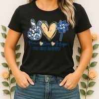 Blue rainbow child abuse prevention awareness month 247365 Women's T-Shirt thumb 2