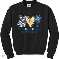 Blue rainbow child abuse prevention awareness month 247365 Kids Sweatshirt thumb 0