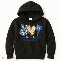 Blue rainbow child abuse prevention awareness month 247365 Kids Hoodie thumb 0