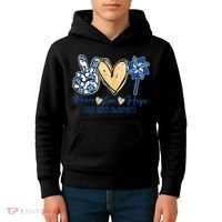 Blue rainbow child abuse prevention awareness month 247365 Kids Hoodie thumb 4