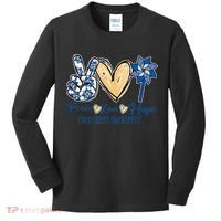 Blue rainbow child abuse prevention awareness month 247365 Kids Long Sleeve Shirt thumb 0