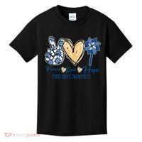 Blue rainbow child abuse prevention awareness month 247365 Kids T-Shirt thumb 0