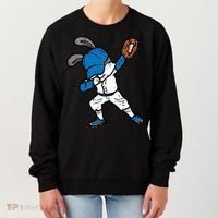 Bunny Rabbit Dab Baseball Easter Sport Pitcher Gift Women's Sweatshirt thumb 0
