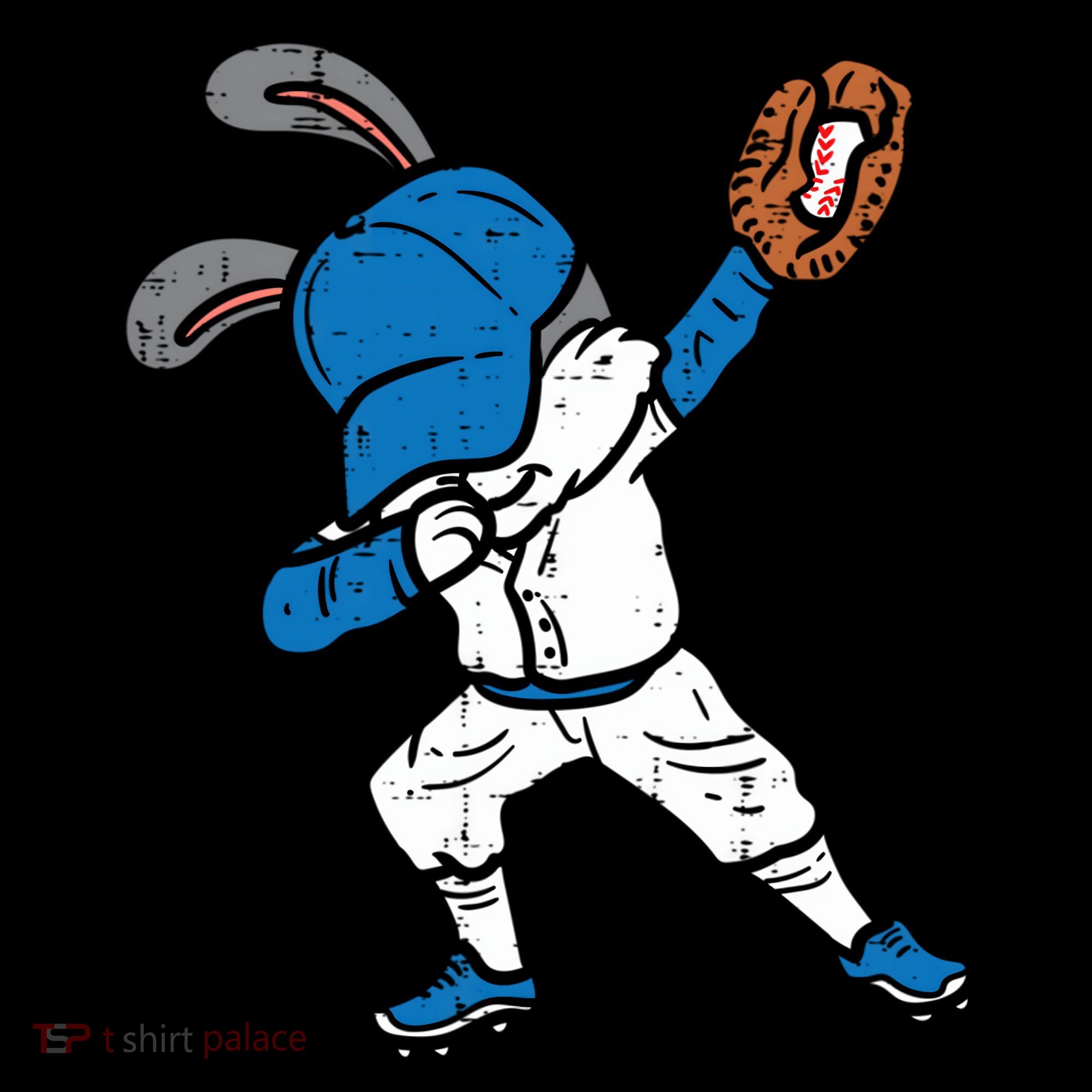 Bunny Rabbit Dab Baseball Easter Sport Pitcher Gift Doggie Tank
