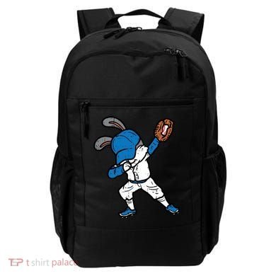 Bunny Rabbit Dab Baseball Easter Sport Pitcher Gift Backpack
