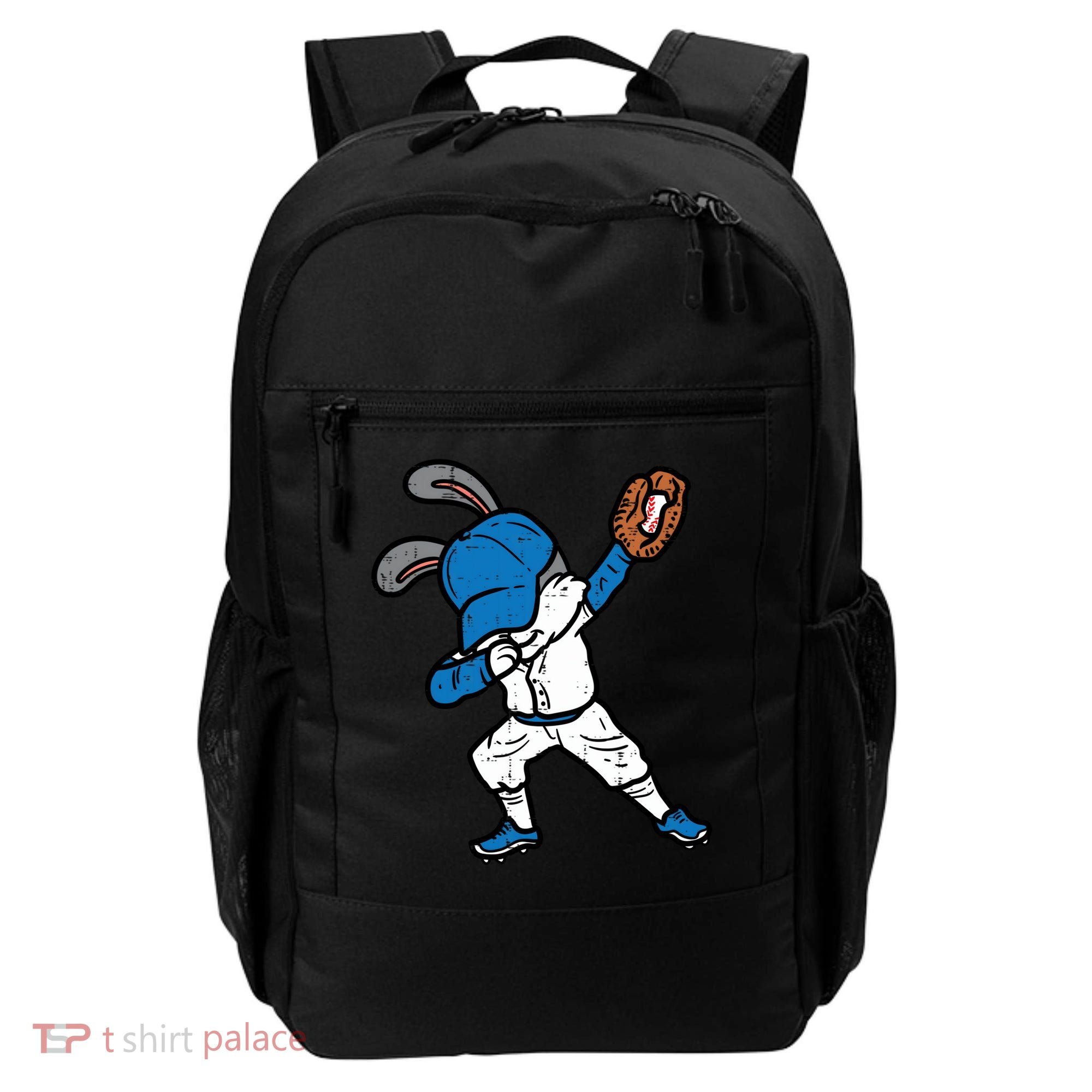 Bunny Rabbit Dab Baseball Easter Sport Pitcher Gift Backpack