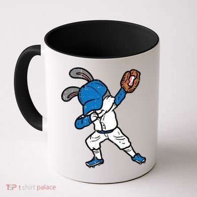 Bunny Rabbit Dab Baseball Easter Sport Pitcher Gift Coffee Mug