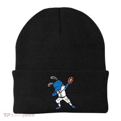 Bunny Rabbit Dab Baseball Easter Sport Pitcher Gift Beanie