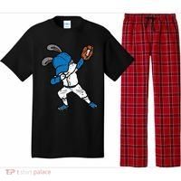 Bunny Rabbit Dab Baseball Easter Sport Pitcher Gift Pajama Set thumb 0