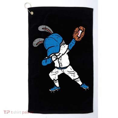 Bunny Rabbit Dab Baseball Easter Sport Pitcher Gift Golf Towel