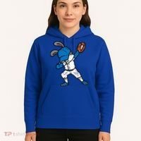 Bunny Rabbit Dab Baseball Easter Sport Pitcher Gift Hoodie thumb 5