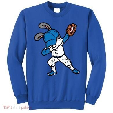 Bunny Rabbit Dab Baseball Easter Sport Pitcher Gift Sweatshirt