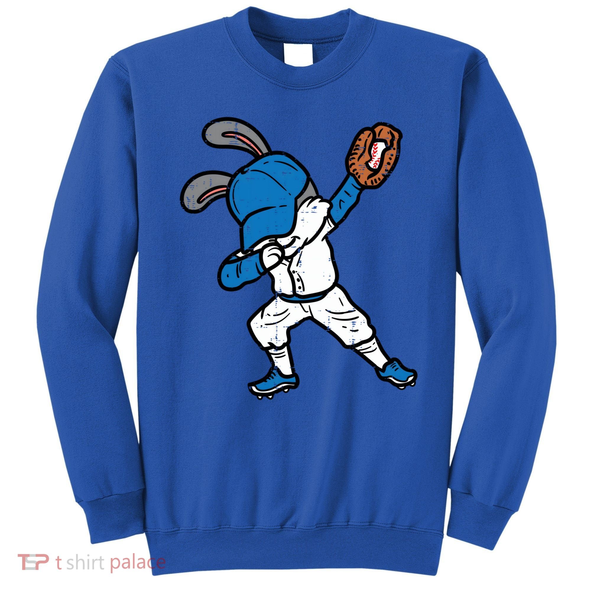 Bunny Rabbit Dab Baseball Easter Sport Pitcher Gift Sweatshirt