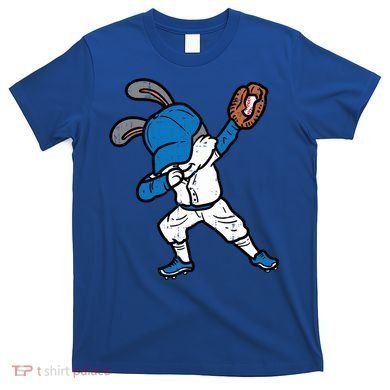Bunny Rabbit Dab Baseball Easter Sport Pitcher Gift T-Shirt
