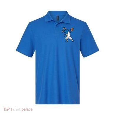 Bunny Rabbit Dab Baseball Easter Sport Pitcher Gift Polo
