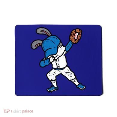 Bunny Rabbit Dab Baseball Easter Sport Pitcher Gift Mousepad