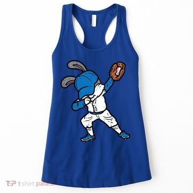 Bunny Rabbit Dab Baseball Easter Sport Pitcher Gift Women's Tank Top