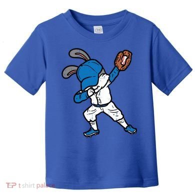 Bunny Rabbit Dab Baseball Easter Sport Pitcher Gift Toddler T-Shirt