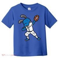 Bunny Rabbit Dab Baseball Easter Sport Pitcher Gift Toddler T-Shirt thumb 0
