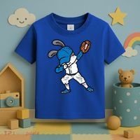 Bunny Rabbit Dab Baseball Easter Sport Pitcher Gift Toddler T-Shirt thumb 3